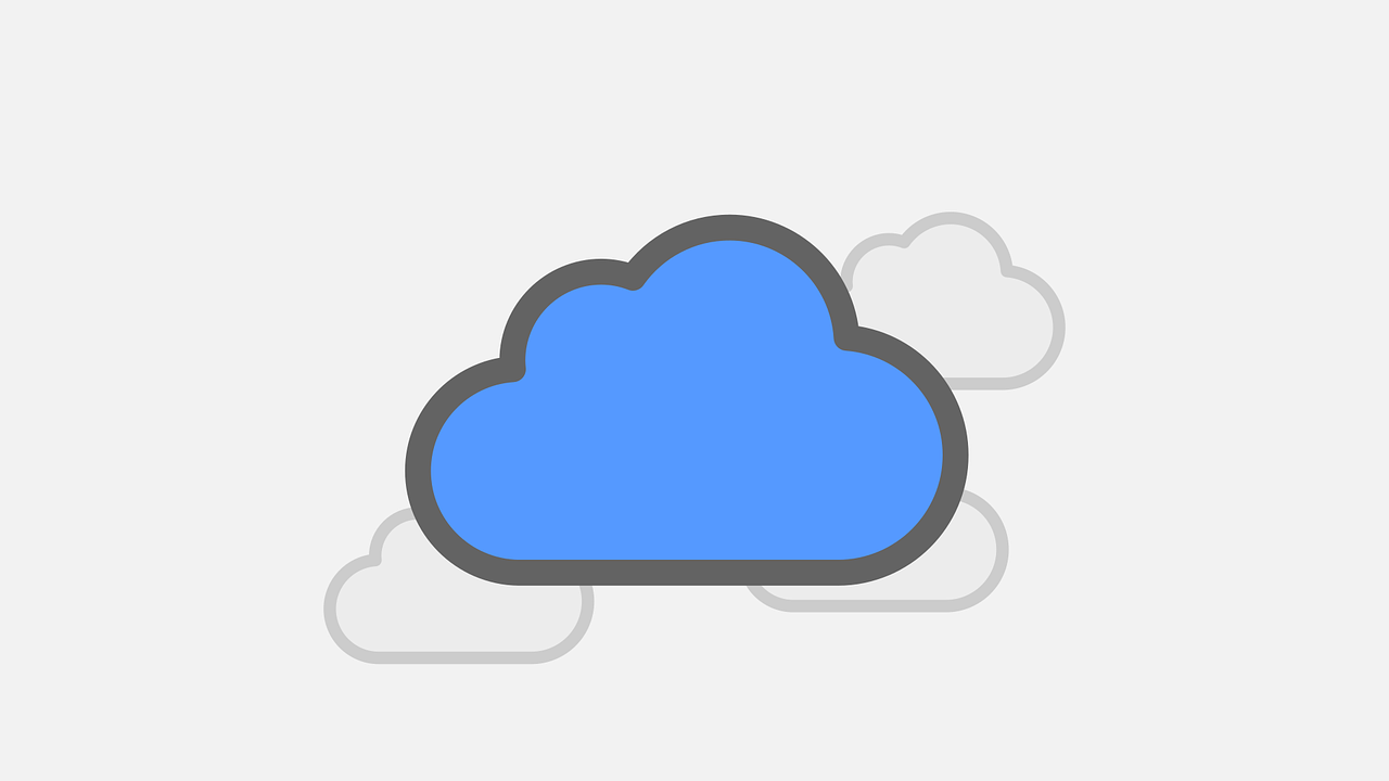 Hand holding a glowing cloud icon connected to lock, bank, and laptop icons, symbolizing secure data management and cloud compliance solutions.